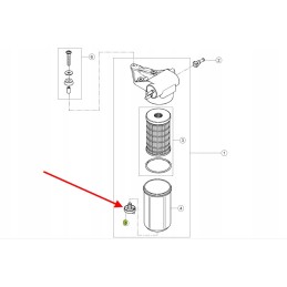 0011372930 variklio kuro filtro dangtelis