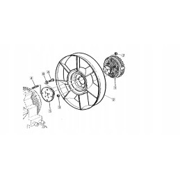 Viskozės ventiliatoriaus sankaba john deere al79618