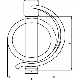 Vamzdinis kaištis 19x58 mm gopart 5105520gp