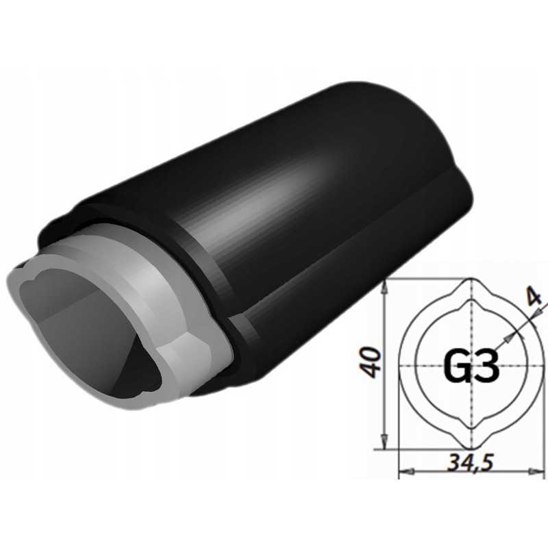 Kardaninio veleno vamzdis, citrininis g3, 50cm