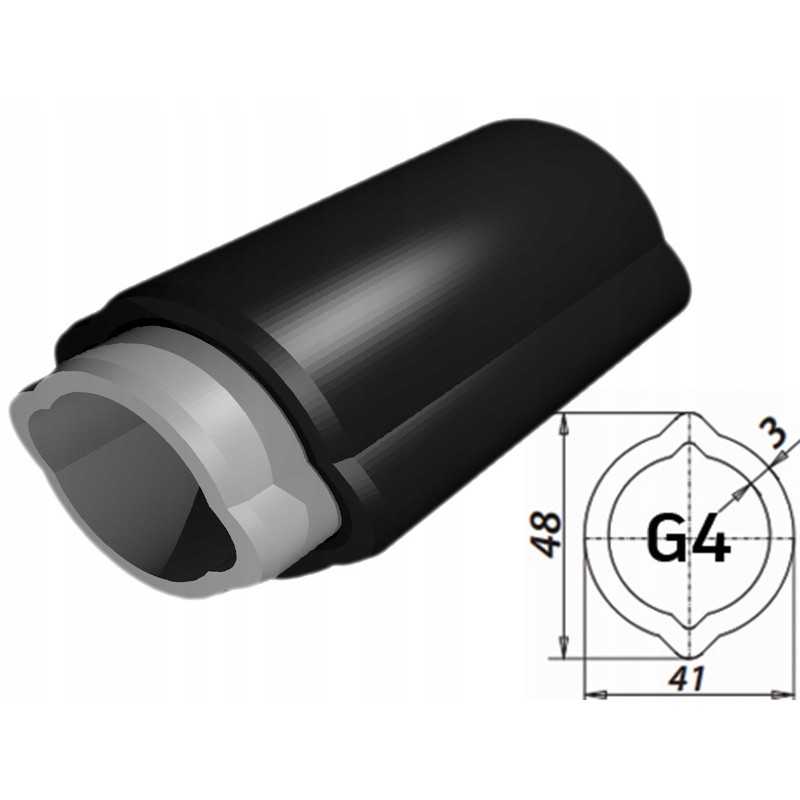 Kardaninio veleno vamzdis, citrininis g4, 50cm