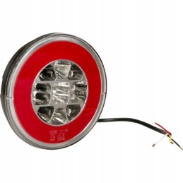 Halogeninis LED galinis žibintas, apvalus, 12 24v
