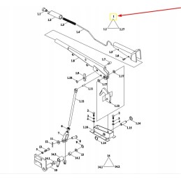 Ft800a 21 043 rankinio stabdžio svirtis