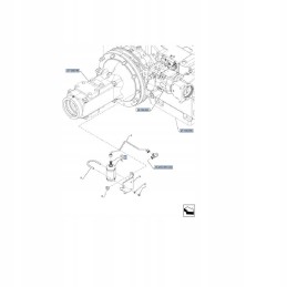 Hidraulinės alyvos filtras naujas holland korpusas 844081