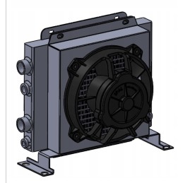 Hidraulinės alyvos aušintuvas 140l min DC 12v
