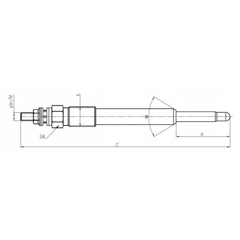 Perkins 12v motogenerinė pieštuko lemputė