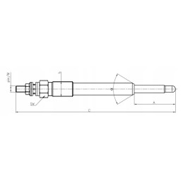 Perkins 12v motogenerinė pieštuko lemputė