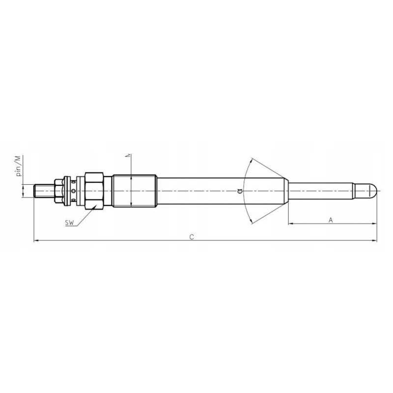 Perkins 12v motogenerinė pieštuko lemputė