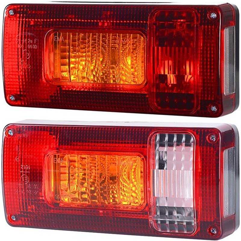 Traktoriaus priekabos kombinuotas galinių žibintų komplektas