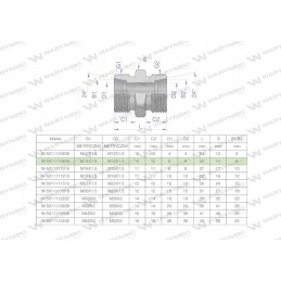 Metrinė hidraulinė jungtis bb m14x1 5 08l xg