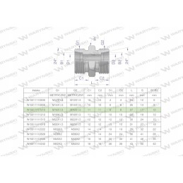 Metrinė hidraulinė jungtis bb m16x1 5 10l xg