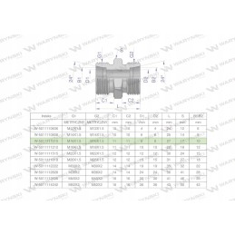 Metrinė hidraulinė jungtis bb m16x1 5 10l xg