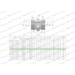 Metrinė hidraulinė jungtis bb m22x1 5 15l xg