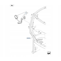 New Holland Case 84273179 darbinės lempos laikiklis