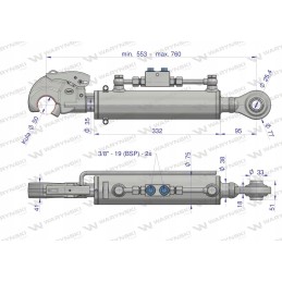 Hidraulinė jungtis cat 2 ursus c 385 zetor war