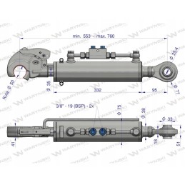 Hidraulinė jungtis cat 2 c 385 zetor warynski