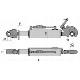 Hidraulinis kablys, jungtis, 2 kat