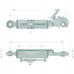 Hidraulinė jungtis cat 2 2 570 790mm 20010572
