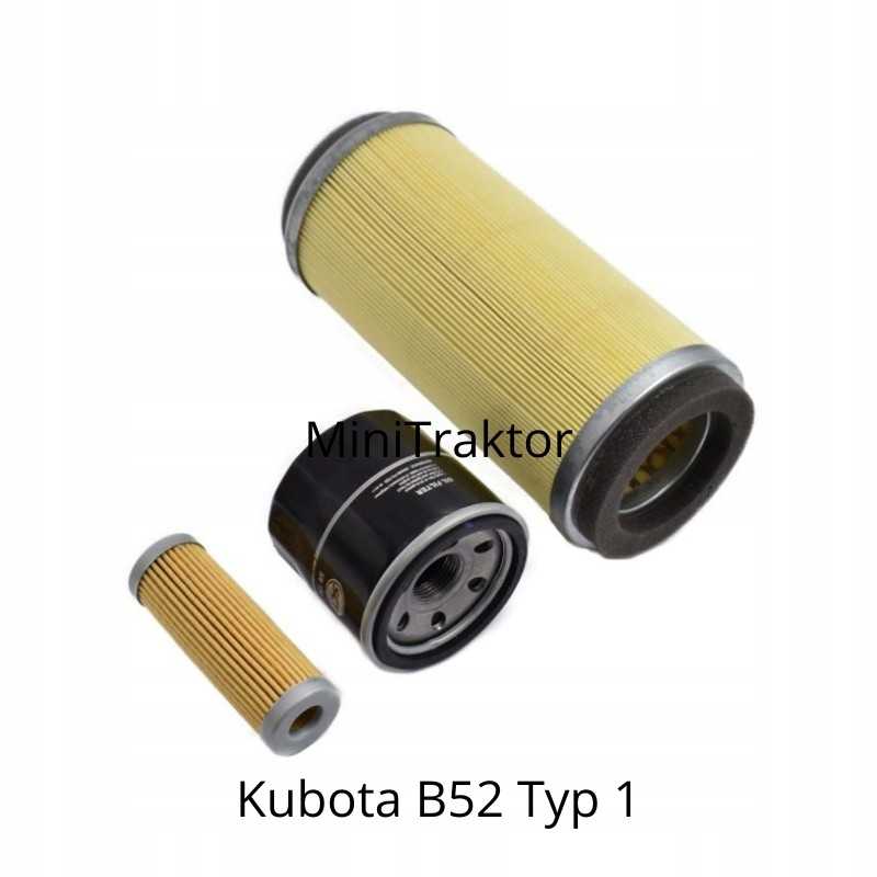 Kubota b52 tipo 1 filtrų rinkinys