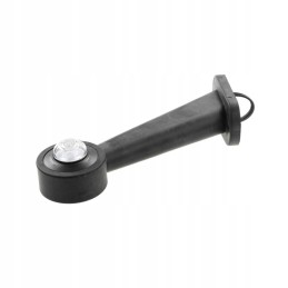 LED šoninė gabaritinė lemputė, kairė, apvali, 12 24v, raudona