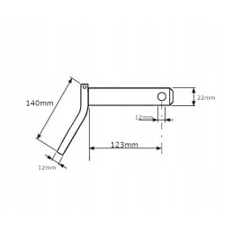 Smeigtukas su rankena 22 x 123 mm