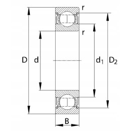 Rutulinis guolis paprastai 40x68x15 mm 778060082rs