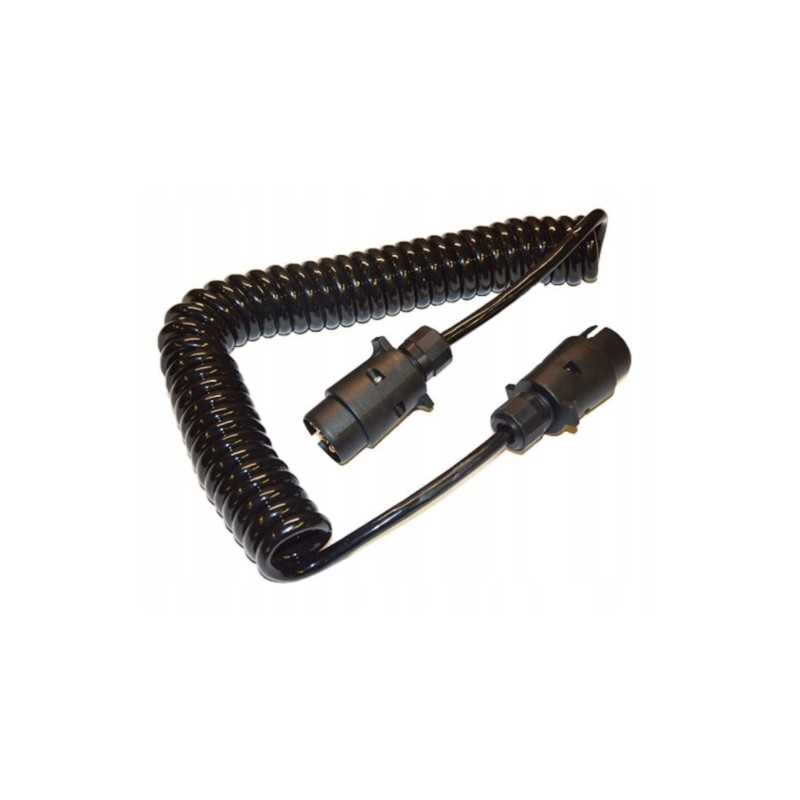 Spiralinis elektros kabelis, 7 gyslų, 5 m, priekaba