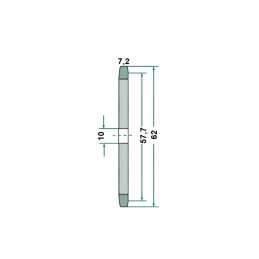 Grandinės žvaigždutė 08b 1 iš 14 62mm 10mm