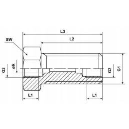 Pertvaros jungtis be veržlės clsvam14im10