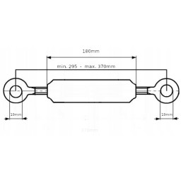 Viršutinė centrinė jungtis 180 mm 295 375 mm 1 1 8 colių