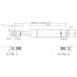Dujinė spyruoklė l585 mm 400n stabilus CA084778