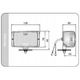 Darbinis žibintas, prožektorius, atbulinės eigos atšvaitas, Zetor MF