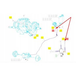 101022452 priekinės ašies stabdžių trosas