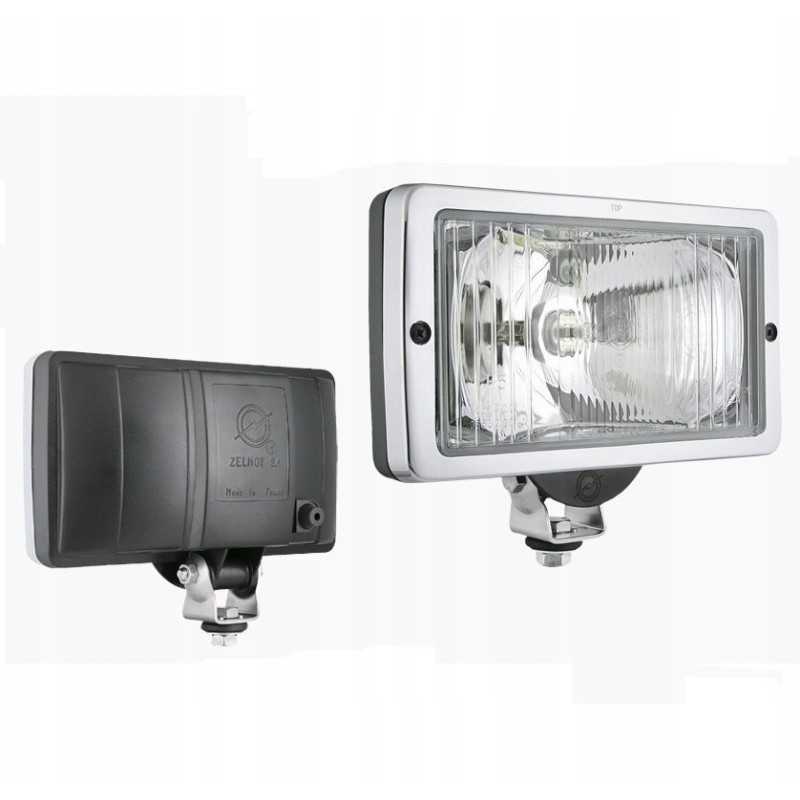 Halogeninis kelio žibintas su chromuotu rėmu 06