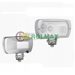 Halogeninis kelio žibintas iš chromuoto metalo