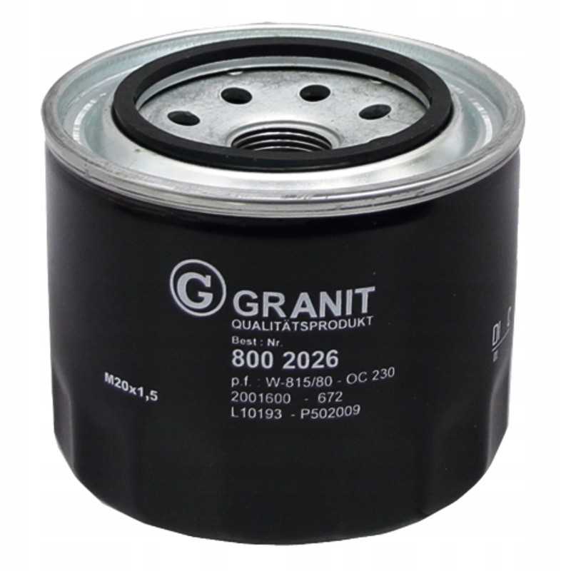 Variklio alyvos filtras 57mm 1bar granitas