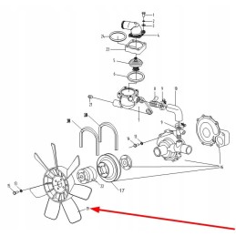 3te30 06300h radiatoriaus ventiliatorius