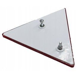 Šviesą atspindintis raudonas įspėjamasis trikampis