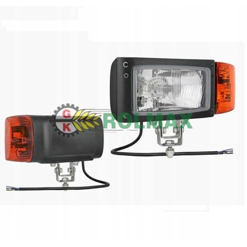 H4 tipo priekinis žibintas su omega laikikliu ir laidu