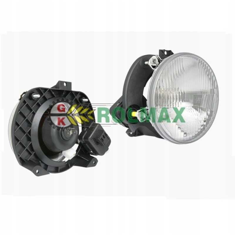 H4 tipo priekinis žibintas su elektrokorektoriumi mul