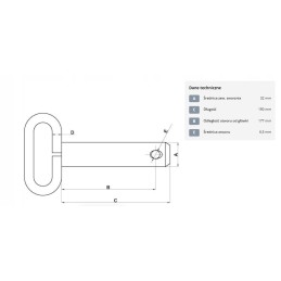 Smeigtukas su rankena 32x190 mm kramp z532190kr