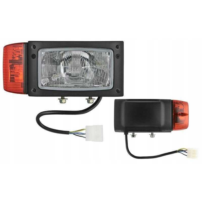 Priekiniai žibintai su korpusu h4 4f dešinė su kryptimi