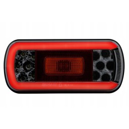 Stačiakampis kombinuotas galinis žibintas, 6 funkcijų LED