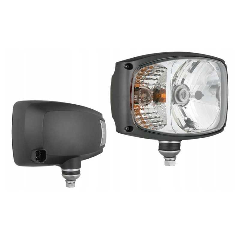 H4 tipo priekinis žibintas su DT04 6p jungtimi, dešinysis