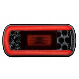 Stačiakampis kombinuotas galinis žibintas, 6 funkcijų LED