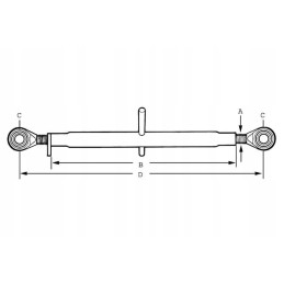 Tl119440gp viršutinė jungtis 440 mm cat 1