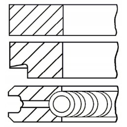 Stūmoklio žiedų rinkinys 08 784700 00 goetze