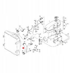 Fendt radiatoriaus guminės žarnos 816200050030 keitimas