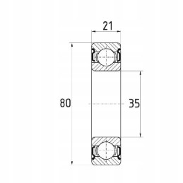 77806307zz rutulinis guolis lenkiškas 6307 zz