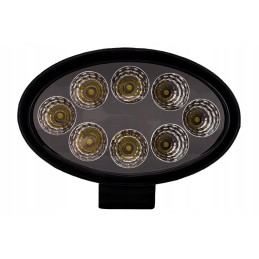 LED darbo lempa 24w 10 30v 8 led ovalus halogenas